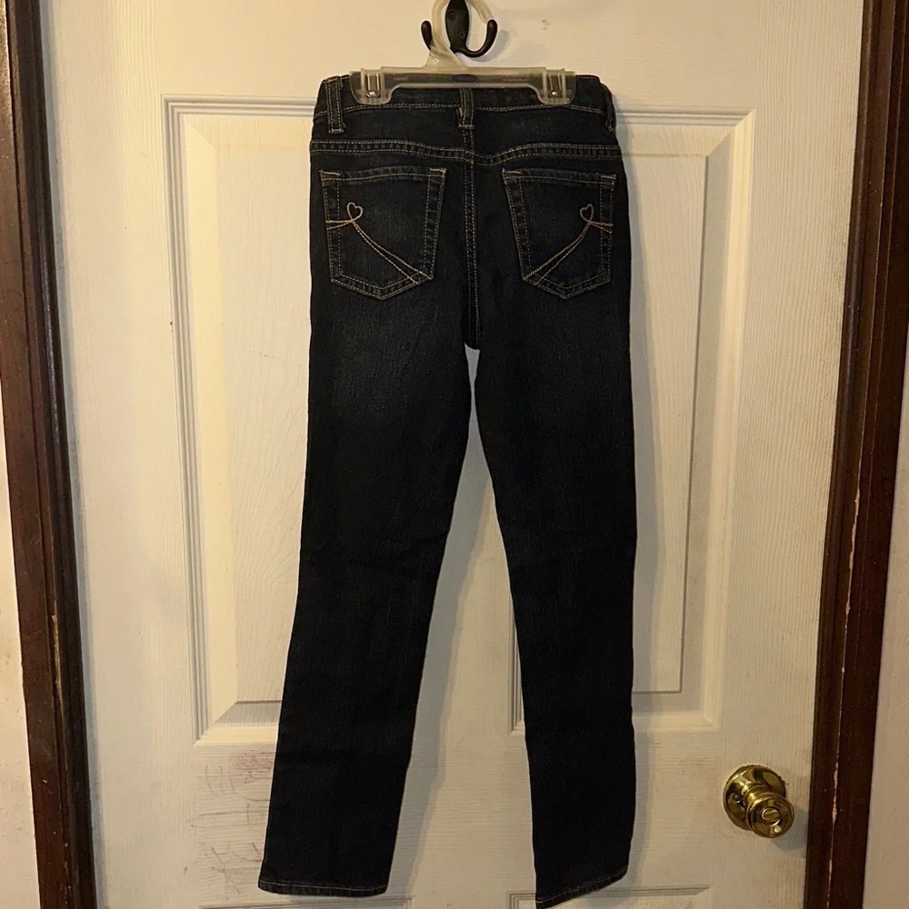The Children's Place Dark Blue Jeans Girls Skinny Stretch Size 8